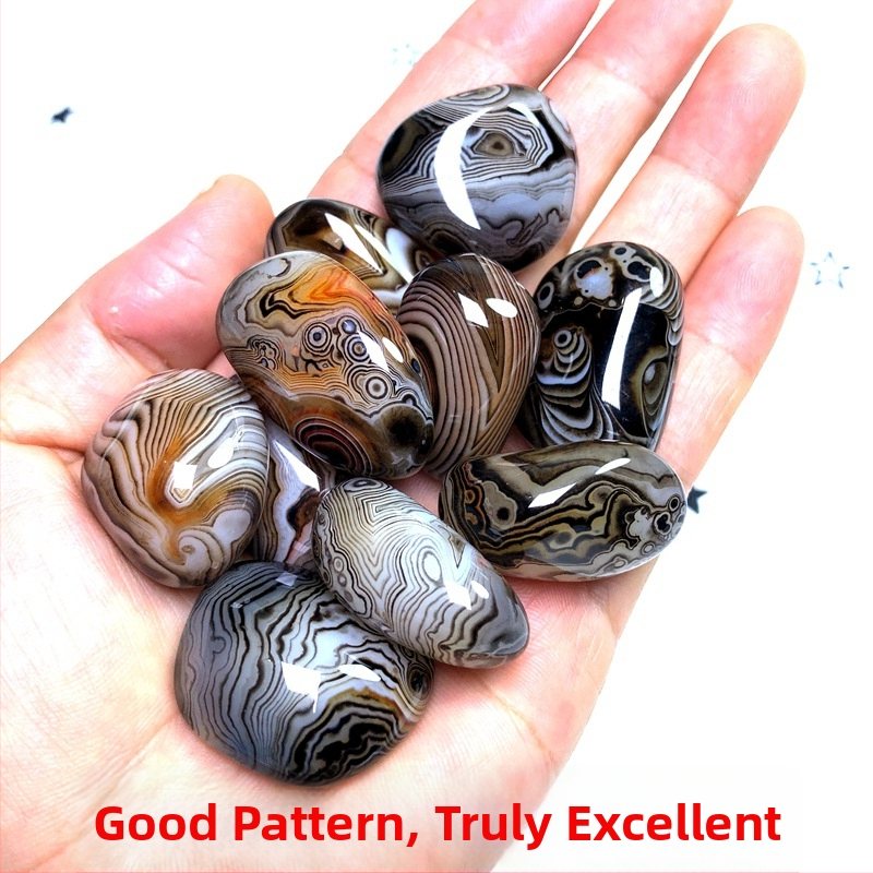 Agāta kulons ar dabisku akmeni, polēta virsma, dabiskā forma, karājams dekors, jauns ķīniešu stils