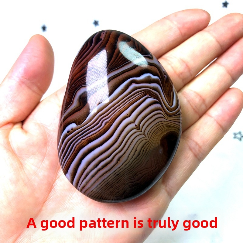 Agāta kulons ar dabisku akmeni, polēta virsma, dabiskā forma, karājams dekors, jauns ķīniešu stils