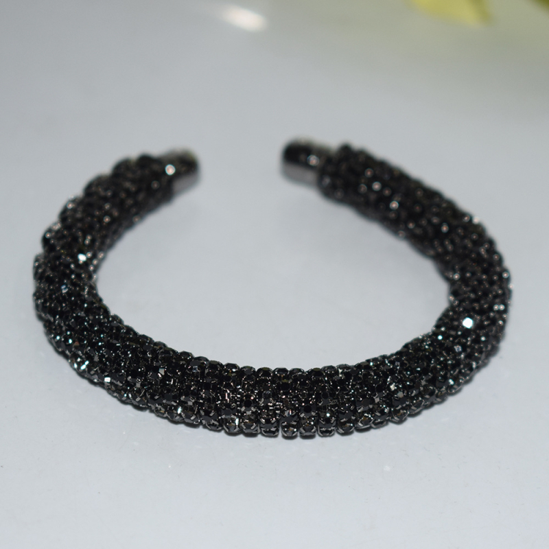 Vjenčani set nakita: ogrlica s 1/2/3 redom, narukvica i naušnice, legura, rhinestones, okrugli privjesci