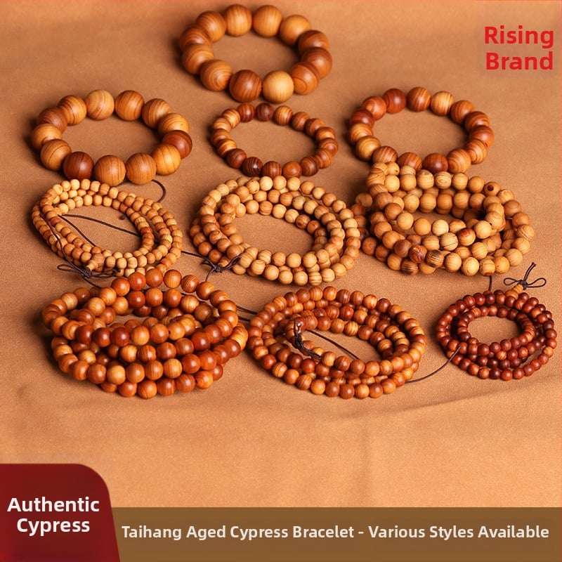 Thuja rokassprādze – retro stilā, universāla, roku darbs, 108 krelles