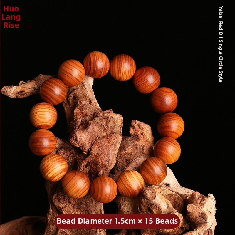 Thuja rokassprādze – retro stilā, universāla, roku darbs, 108 krelles