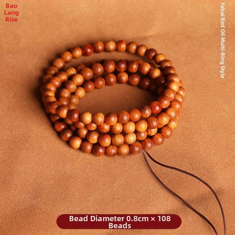 Thuja rokassprādze – retro stilā, universāla, roku darbs, 108 krelles