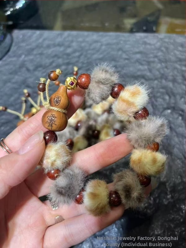 Koka rokassprādze, jauns ķīniešu stils, unisex, rokām darināta, karikatūras dizains