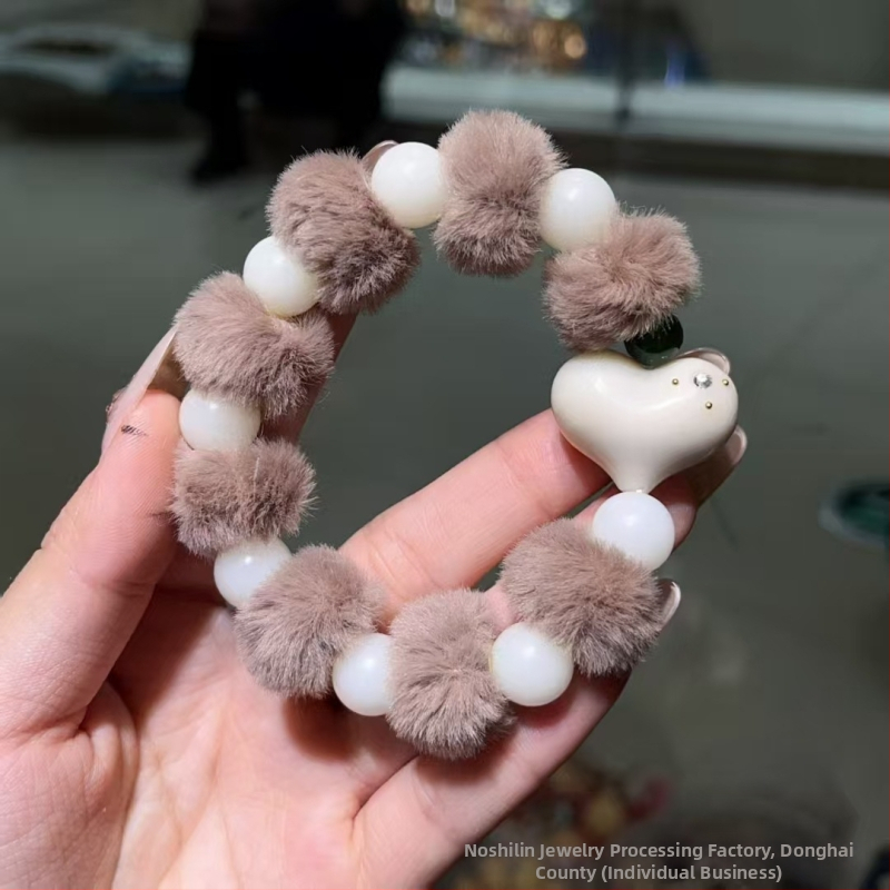 Koka rokassprādze, jauns ķīniešu stils, unisex, rokām darināta, karikatūras dizains