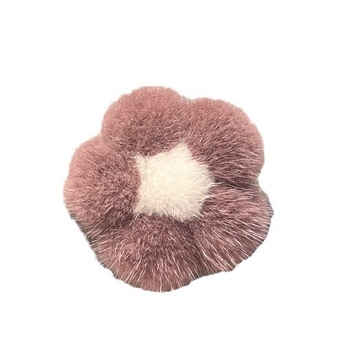 Χειροποίητη καρφίτσα από γούνα μίνκ σε σχήμα μικρού λουλουδιού, διακοσμητικό αξεσουάρ για πουλόβερ και σακίδιο, unisex