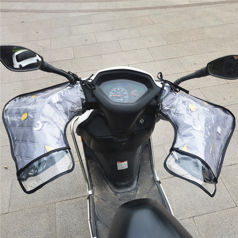 Lielas elektriskā motocikla saules aizsardzības cimdi ar vēja un ūdens izturību pavasarim un rudenim — Zīmols Unique; Materiāls: Cits; Importēts: Nē; Lietošana: Velosipēdu cimdi