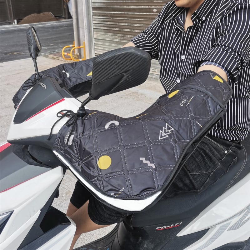 Lielas elektriskā motocikla saules aizsardzības cimdi ar vēja un ūdens izturību pavasarim un rudenim — Zīmols Unique; Materiāls: Cits; Importēts: Nē; Lietošana: Velosipēdu cimdi