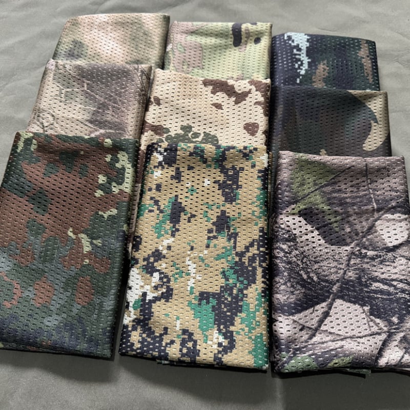 Ārējā elpojošā kamuflāžas šalle riteņbraukšanai, poliesters, universāls