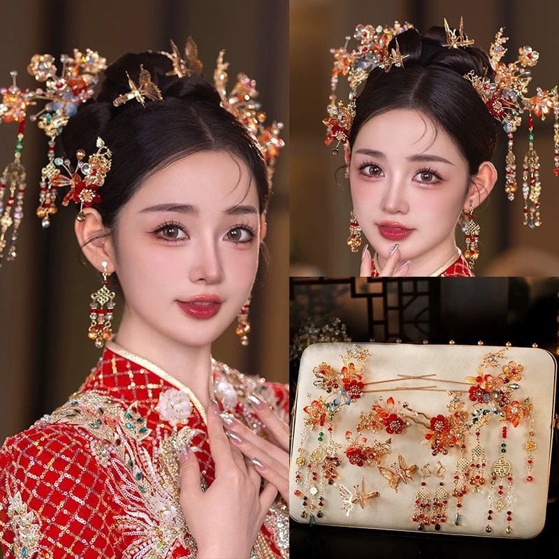 Vjenčana ukosnica za kosu s motivom biljaka i cvijeća, oblik zviježđa, legura, proljeće 2025