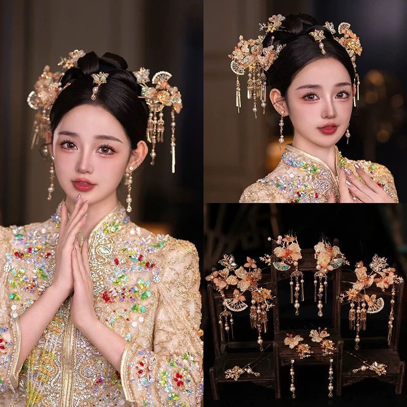 Vjenčana ukosnica za kosu s motivom biljaka i cvijeća, oblik zviježđa, legura, proljeće 2025