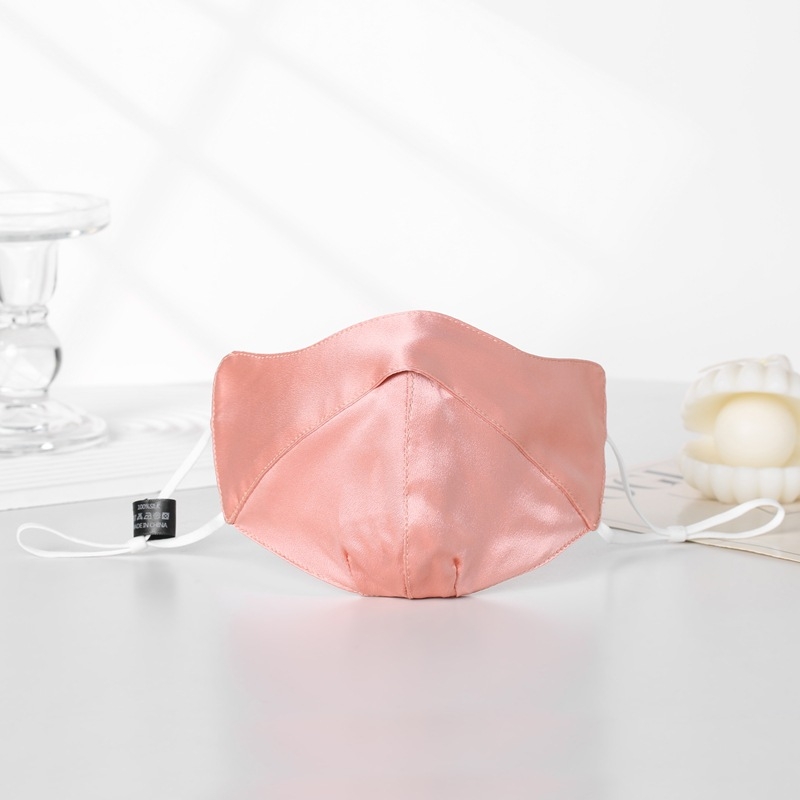 Selyemből készült szemmaszk 3D dizájnnal, UV védelem, egyszínű minta, fülkötő pánttal, dekoratív, uniszex