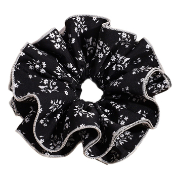 Dodatak za kosu - korejski stil, cvjetni čipkasti scrunchie za čvor, materijal: tkanina, ručna izrada, Charfoo 25080102