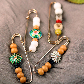 Καρφίτσα Bodhi Ρίζα Λωτού Μοτίβ, Εθνοτικό Στυλ, Unisex