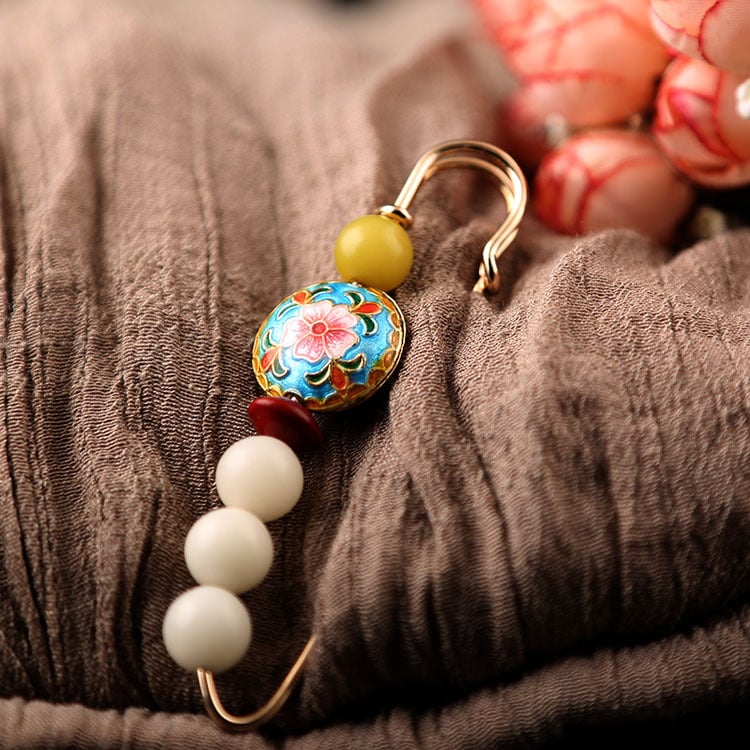 Καρφίτσα Bodhi Ρίζα Λωτού Μοτίβ, Εθνοτικό Στυλ, Unisex