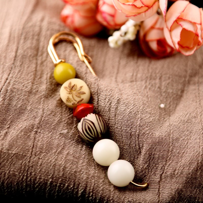 Καρφίτσα Bodhi Ρίζα Λωτού Μοτίβ, Εθνοτικό Στυλ, Unisex