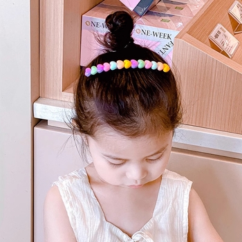 Детска фиба за коса със сърцевиден дизайн - метална щипка за чело в мультяшен стил (ръчна изработка, аксесоар за глава)