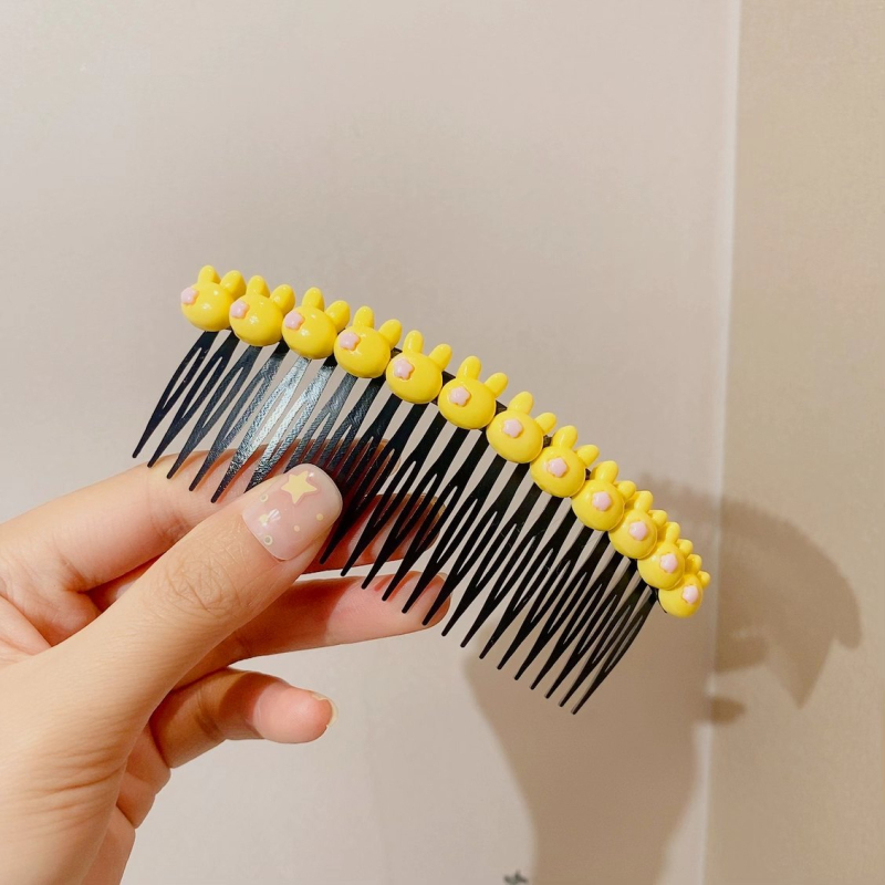 Детска фиба за коса със сърцевиден дизайн - метална щипка за чело в мультяшен стил (ръчна изработка, аксесоар за глава)