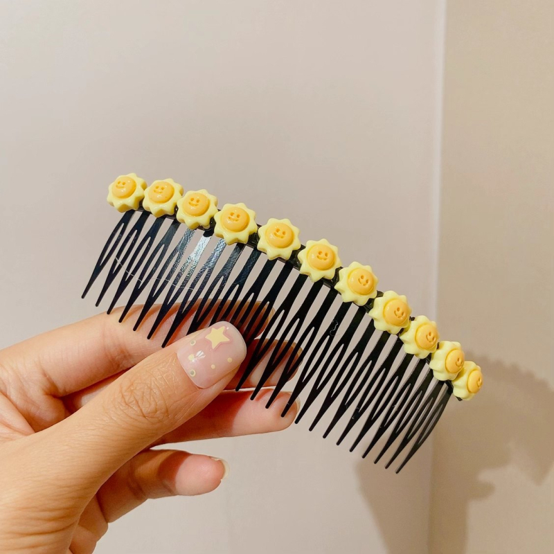 Детска фиба за коса със сърцевиден дизайн - метална щипка за чело в мультяшен стил (ръчна изработка, аксесоар за глава)