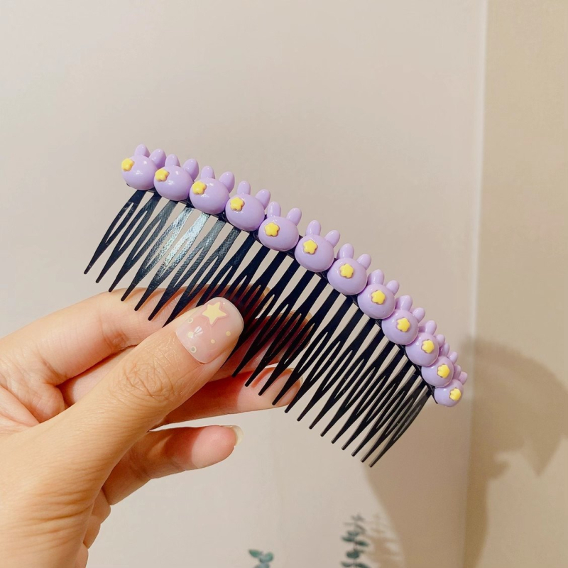 Детска фиба за коса със сърцевиден дизайн - метална щипка за чело в мультяшен стил (ръчна изработка, аксесоар за глава)