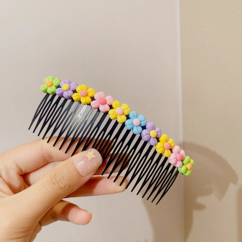 Детска фиба за коса със сърцевиден дизайн - метална щипка за чело в мультяшен стил (ръчна изработка, аксесоар за глава)