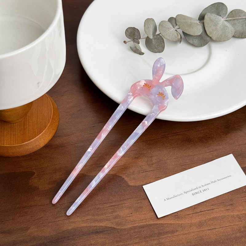 Hajcsat ecetsav lemezből, pillangó mintával, felület spray-festett, rögzítés típus: grip, beépítés nélküli, elegáns stílus — Duowei