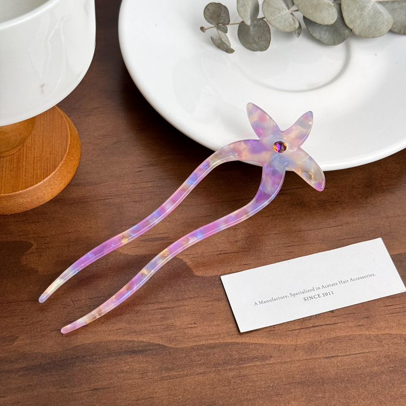 Hajcsat ecetsav lemezből, pillangó mintával, felület spray-festett, rögzítés típus: grip, beépítés nélküli, elegáns stílus — Duowei