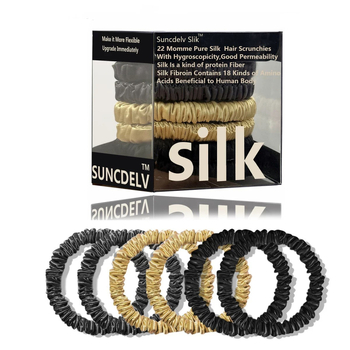 Mulberry svilena gumica za kosu – 100% svila, Seiko obrada, visoka elastičnost, lagani luksuz stil, proljeće 2025
