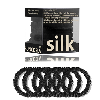 Mulberry svilena gumica za kosu – 100% svila, Seiko obrada, visoka elastičnost, lagani luksuz stil, proljeće 2025