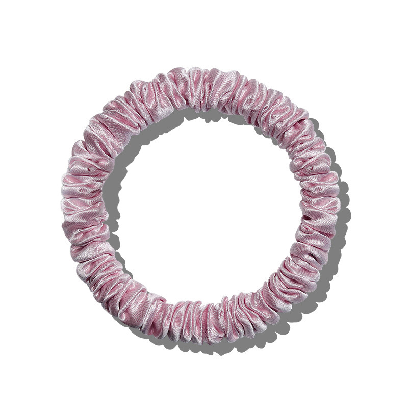 Mulberry svilena gumica za kosu – 100% svila, Seiko obrada, visoka elastičnost, lagani luksuz stil, proljeće 2025