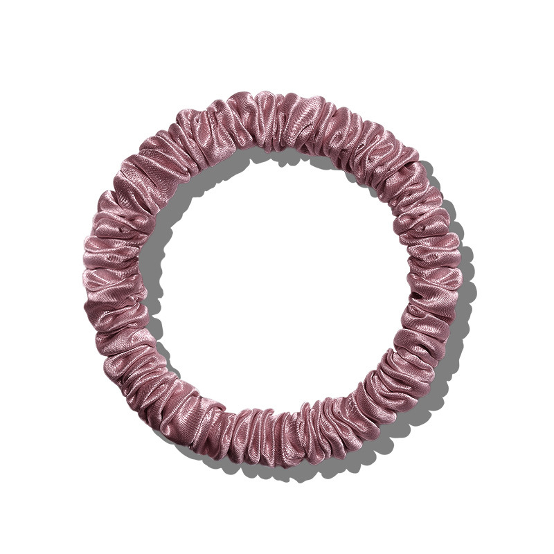 Mulberry svilena gumica za kosu – 100% svila, Seiko obrada, visoka elastičnost, lagani luksuz stil, proljeće 2025