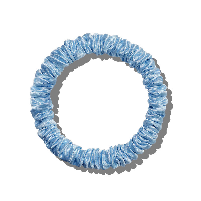 Mulberry svilena gumica za kosu – 100% svila, Seiko obrada, visoka elastičnost, lagani luksuz stil, proljeće 2025