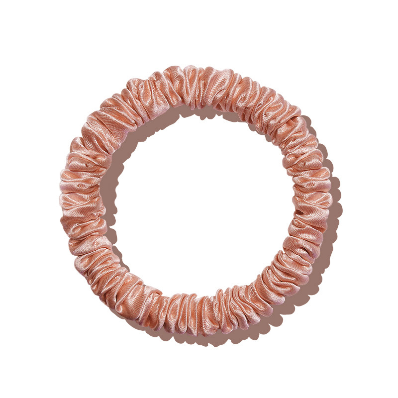 Mulberry svilena gumica za kosu – 100% svila, Seiko obrada, visoka elastičnost, lagani luksuz stil, proljeće 2025