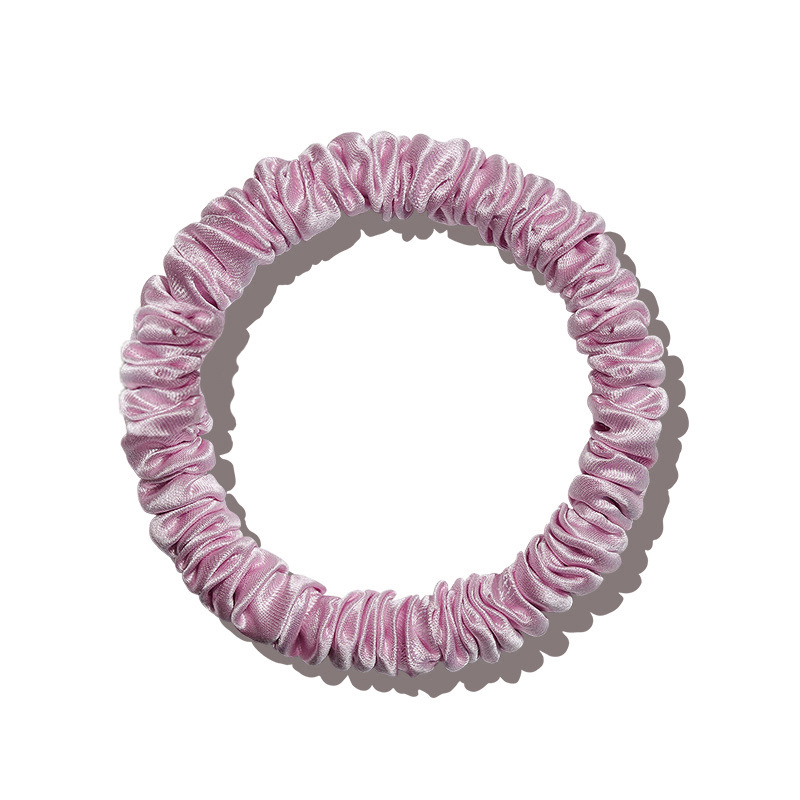 Mulberry svilena gumica za kosu – 100% svila, Seiko obrada, visoka elastičnost, lagani luksuz stil, proljeće 2025