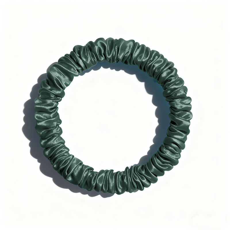 Mulberry svilena gumica za kosu – 100% svila, Seiko obrada, visoka elastičnost, lagani luksuz stil, proljeće 2025