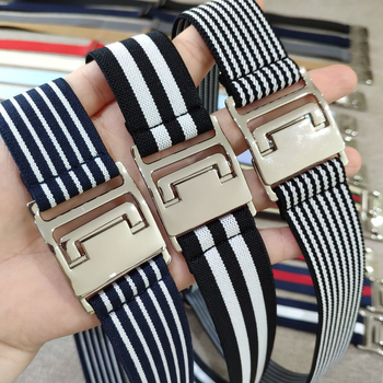 Elastični kaiš za traperice s aluminijskom kopčom, kopčanje, širina 2–4 cm, univerzalni jednostavan stil