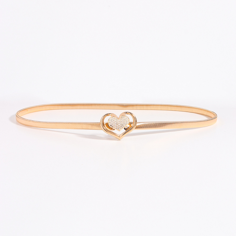 Juosmens grandinėlė su kristalų kaspeliu, elastinė metalinė juosta moterims, universalus aksesuaras visoms sezonoms, Haoyu HYY19417