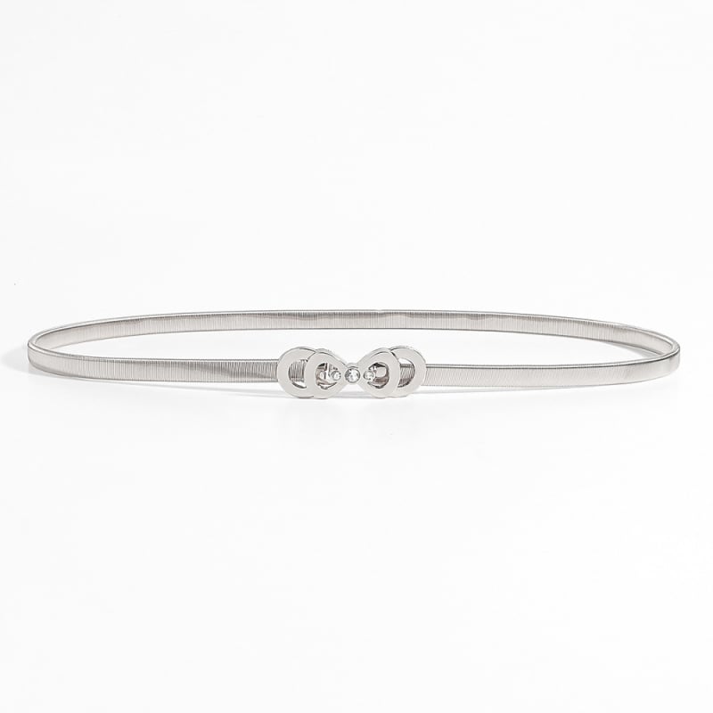 Juosmens grandinėlė su kristalų kaspeliu, elastinė metalinė juosta moterims, universalus aksesuaras visoms sezonoms, Haoyu HYY19417