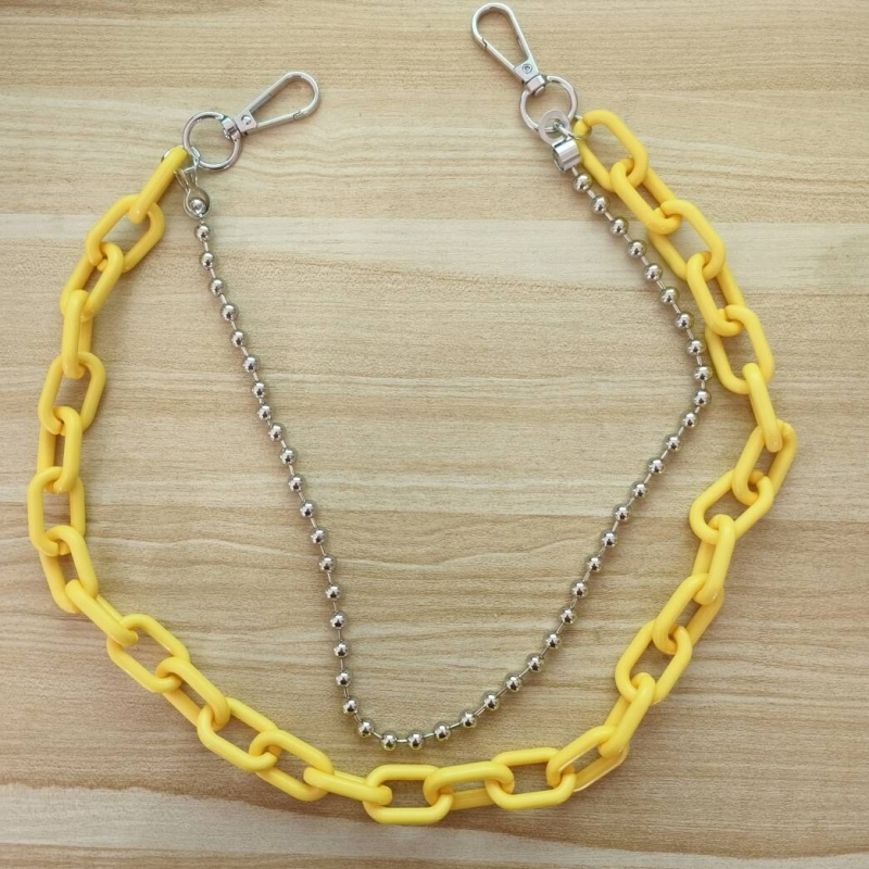 Juosmens grandinė, metalinė, dvigubas apskritimas, paprastas stilius, pritaikoma