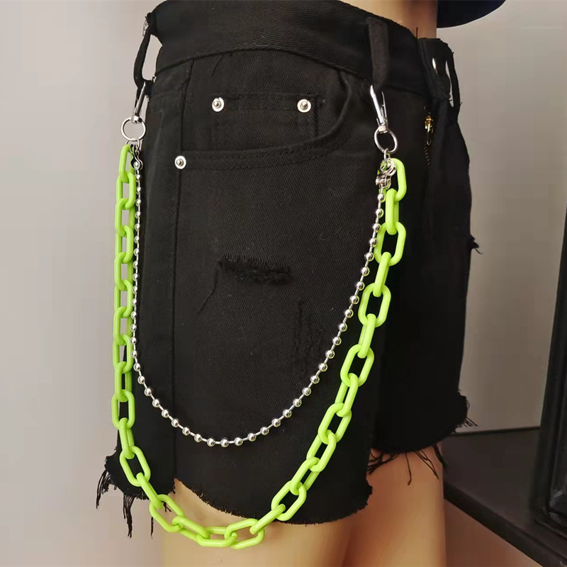 Juosmens grandinė, metalinė, dvigubas apskritimas, paprastas stilius, pritaikoma