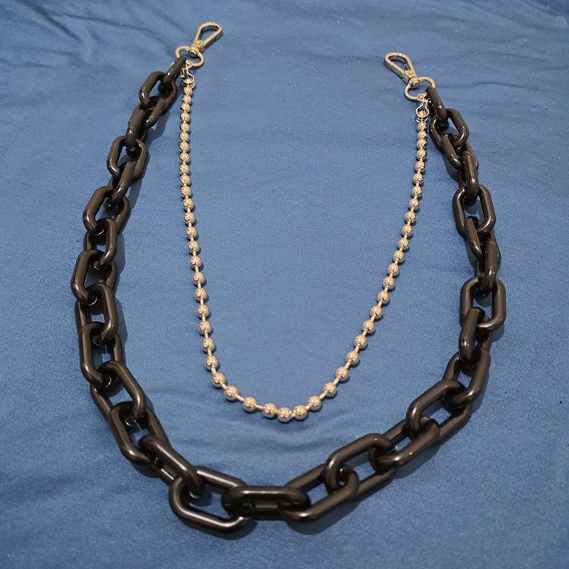 Juosmens grandinė, metalinė, dvigubas apskritimas, paprastas stilius, pritaikoma