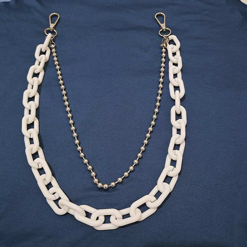 Juosmens grandinė, metalinė, dvigubas apskritimas, paprastas stilius, pritaikoma