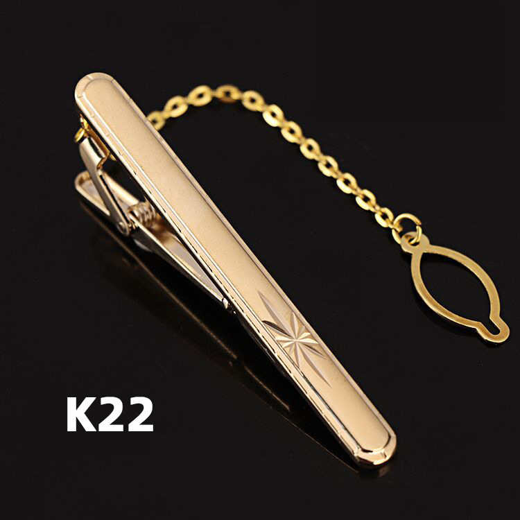 Клип за вратовръзка – меден, унисекс/бизнес стил, тегло 0.01 кг