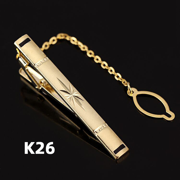 Клип за вратовръзка – меден, унисекс/бизнес стил, тегло 0.01 кг