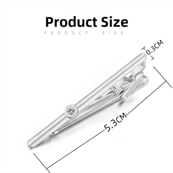 Персонализираема медна закопчалка за вратовръзка, плоска глава, мъжки стил, лазерно гравирано лого