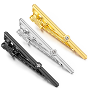 Персонализираема медна закопчалка за вратовръзка, плоска глава, мъжки стил, лазерно гравирано лого