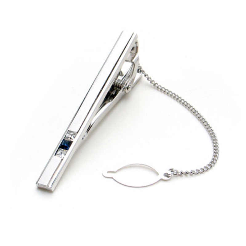 Клип за вратовръзка – Агат констелационен модел, метален аксесоар