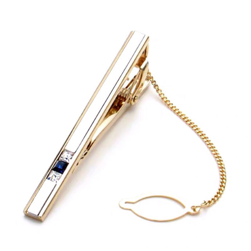 Клип за вратовръзка – Агат констелационен модел, метален аксесоар