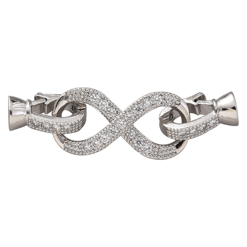 Set kopči za perlovu ogrlicu – kopče za jednorednu i dvorednu ogrlicu, bakar, elektropolirani premaz, DIY dodaci za nakit