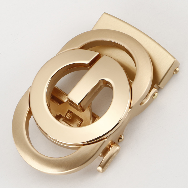 Автоматична катарама за колан, сплав, елипсовидна форма, модел с букви, бизнес стил