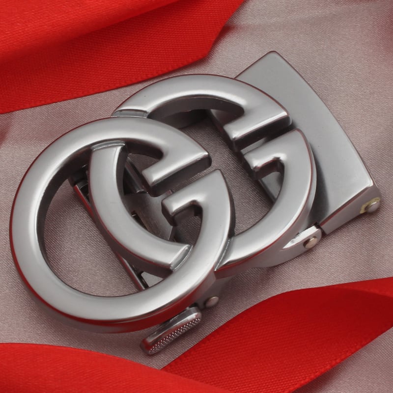 Автоматична катарама за колан, сплав, елипсовидна форма, модел с букви, бизнес стил